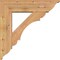 Ekena Millwork Olympic Traditional Smooth Bracket w/ Offset Brace, Western Red Cedar, 7 1/2"W x 28"D x 28"H BKT0806X28X28OLY01SWR - alternate 3